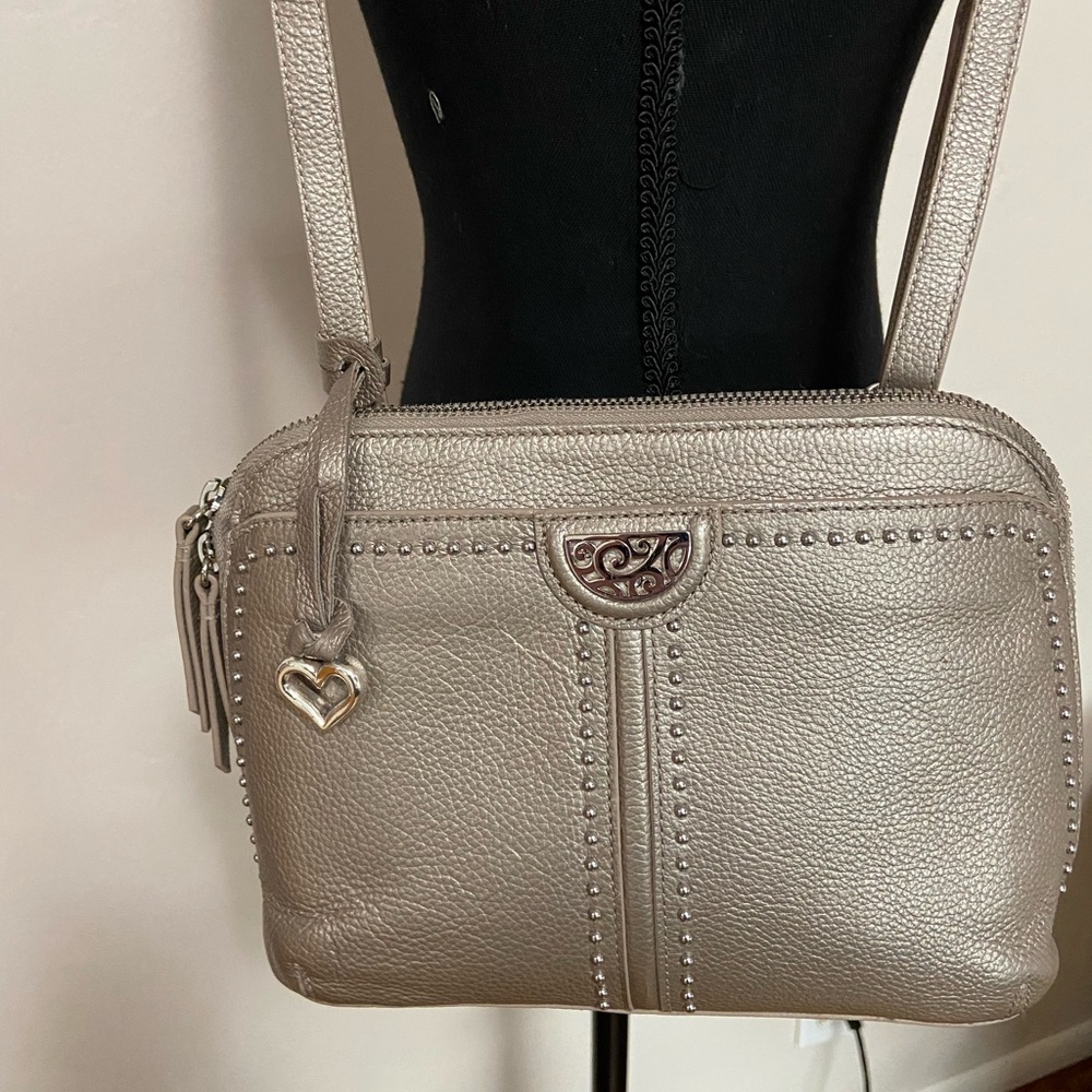 Brighton Jojo. Domed Organizer in oyster with dust bag.
